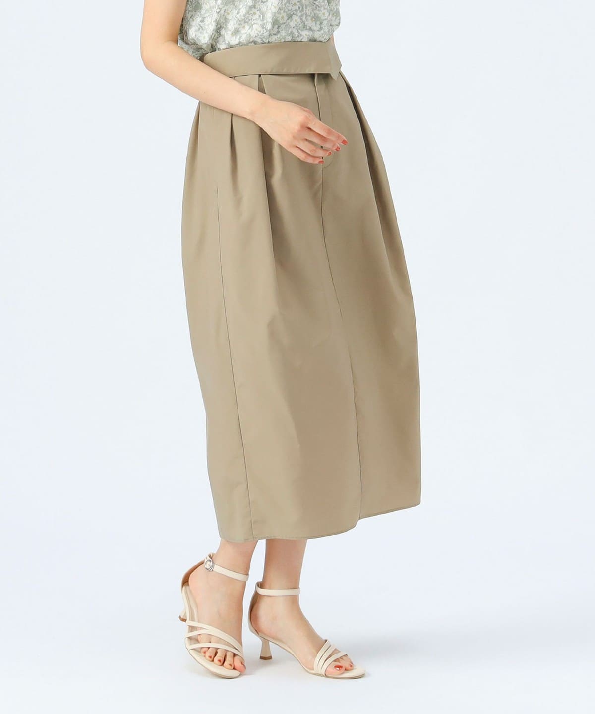 ハイウエスト コクーン スカート スカート WOMEN OLIVE ONE SIZE ハイウエスト コクーン スカート スカート WOMEN OLIVE ONE SIZE
