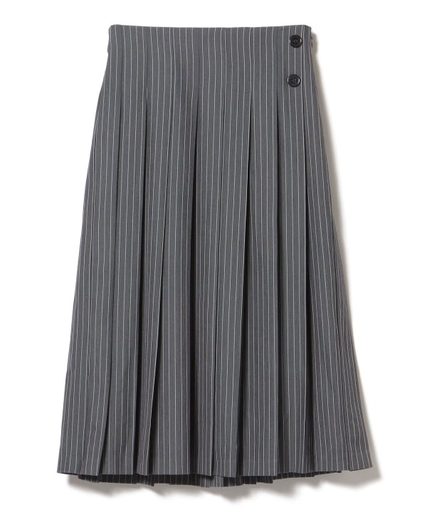 BEAMS HEART（ビームス ハート）ピンストライプ プリーツスカート