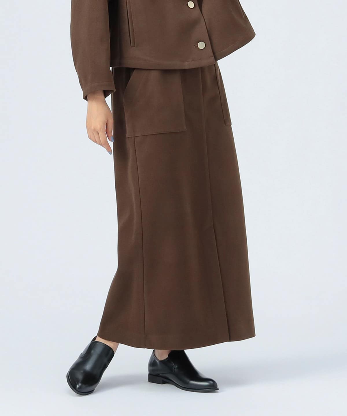 カット ツイル タイト スカート スカート WOMEN BROWN ONE SIZE カット ツイル タイト スカート スカート WOMEN BROWN ONE SIZE