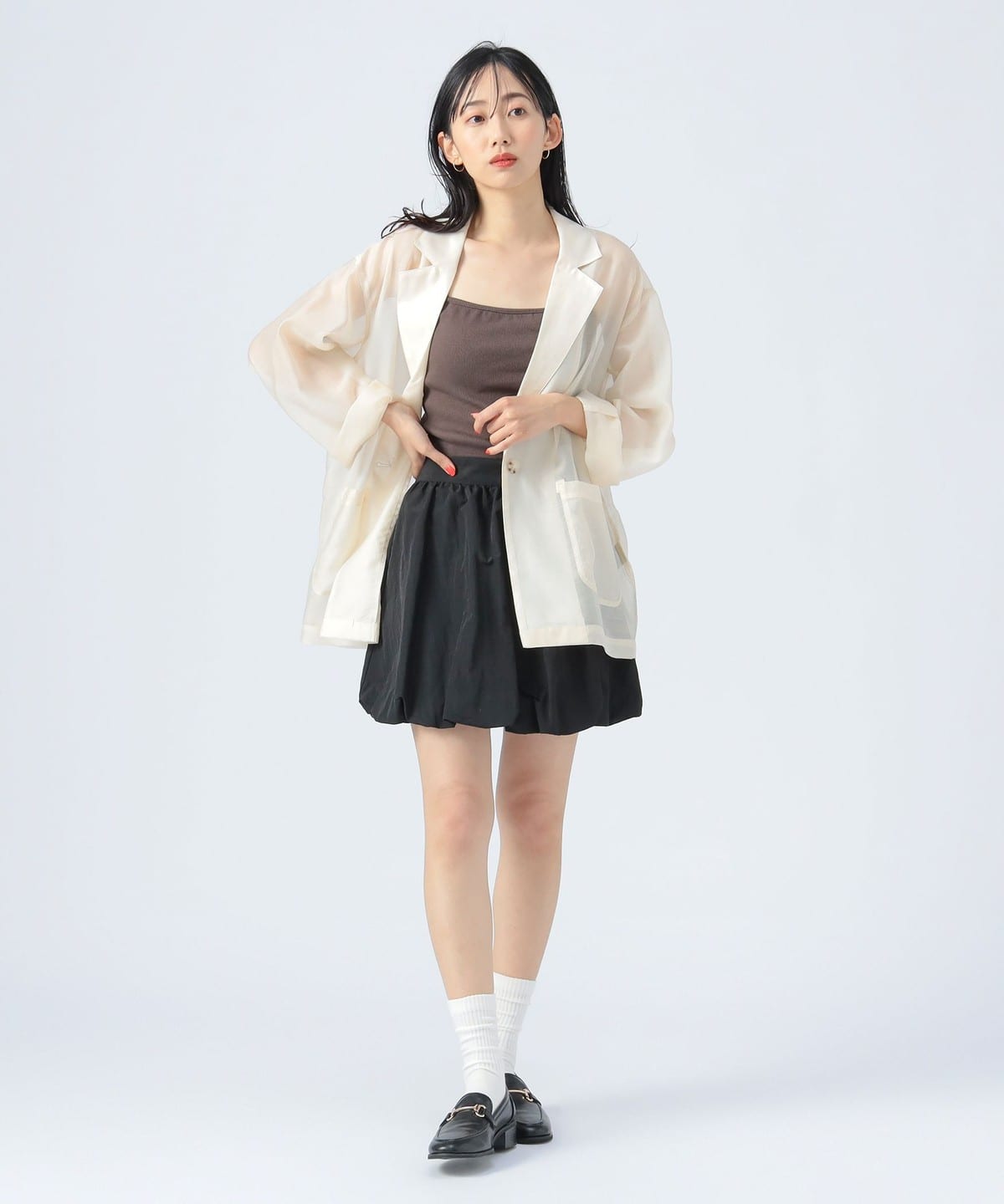 BEAMS NUMBER Mスカパン ボリューム裾 バルーン 42000円別税 BEAMS NUMBER Mスカパン ボリューム裾 バルーン 42000円別税