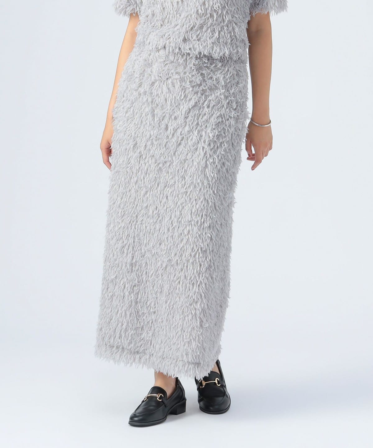 フェザー ナロースカート スカート WOMEN GREY ONE SIZE フェザー ナロースカート スカート WOMEN GREY ONE SIZE