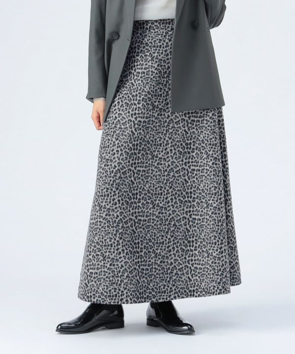 専用！レオパードロングフレアスカート BEAMS HEART（ビームス ハート）レオパード フレアスカート（スカート