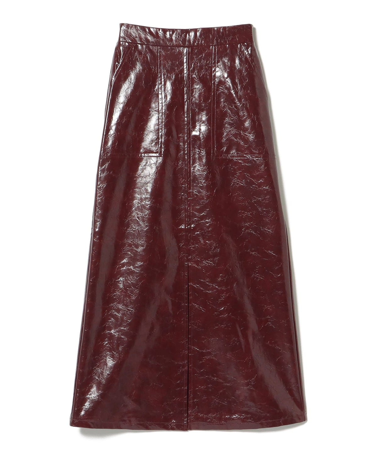 パテント ナロー スカート スカート WOMEN BORDEAUX ONE SIZE