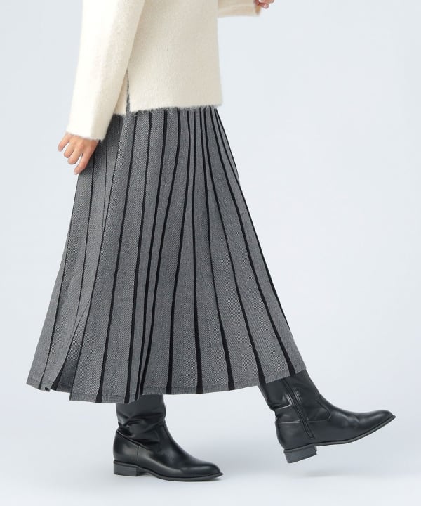 BEAMS HEART（ビームス ハート）ジャカード フレア ロング