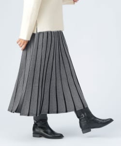 ジャカード フレア ロングスカート