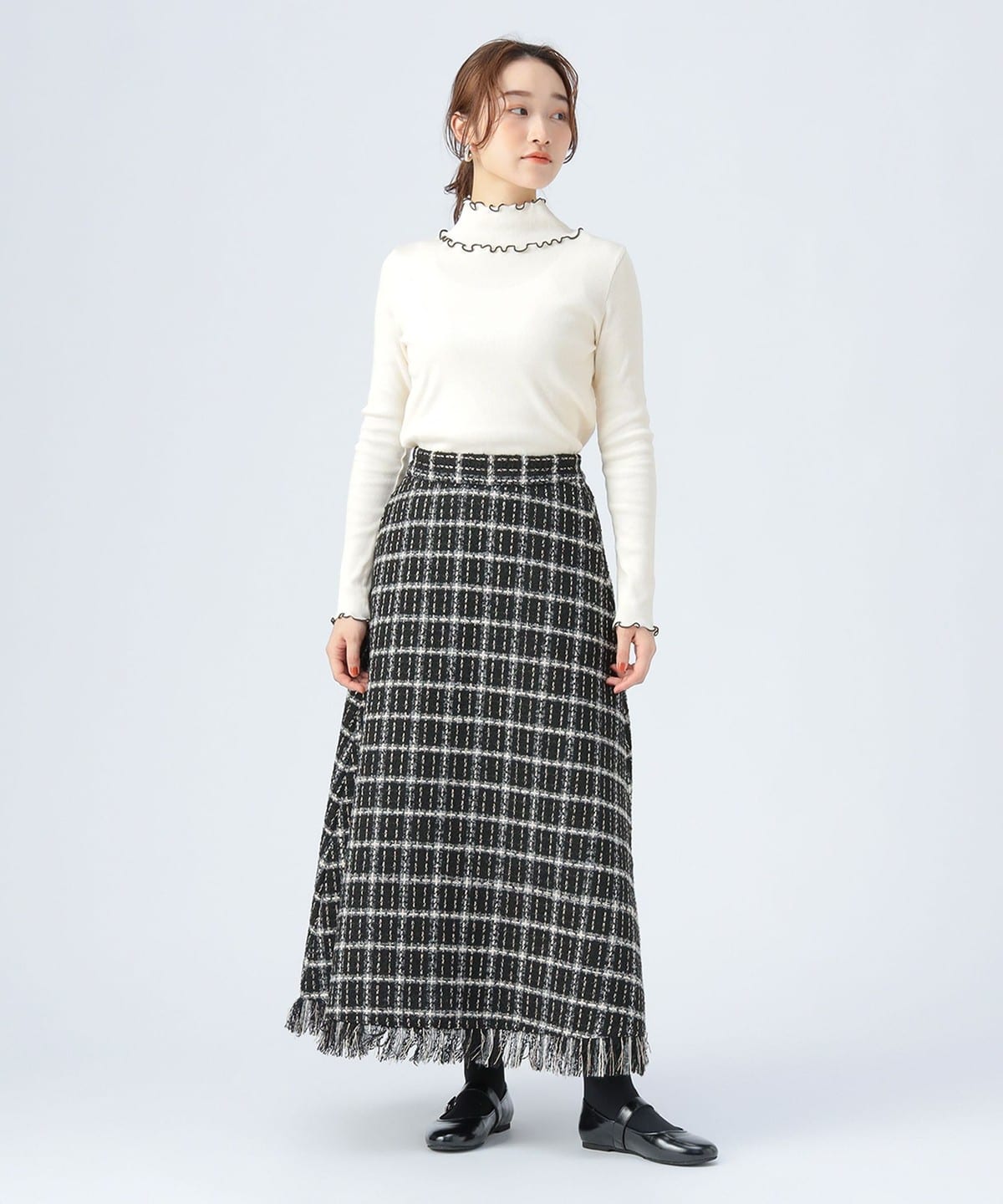 BEAMS HEART（ビームス ハート）【1/22値下げ】チェック柄 ツイード