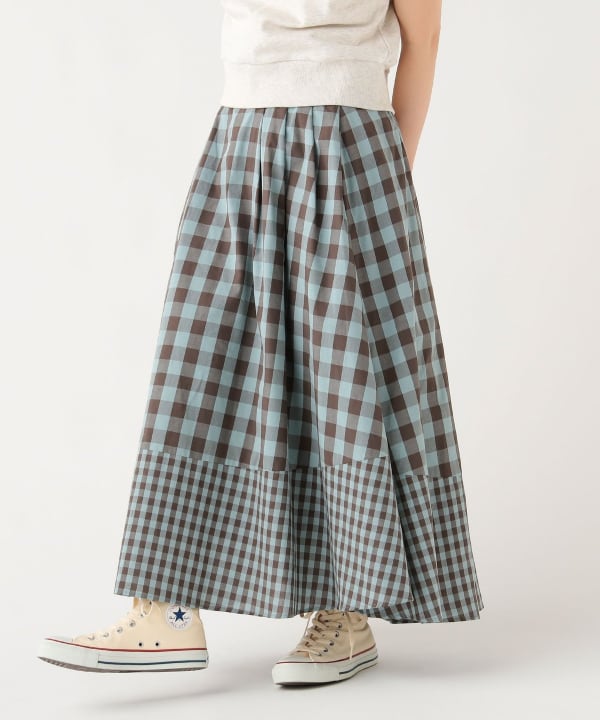 BEAMS HEART（ビームス ハート）クレイジーギンガム フレアスカート