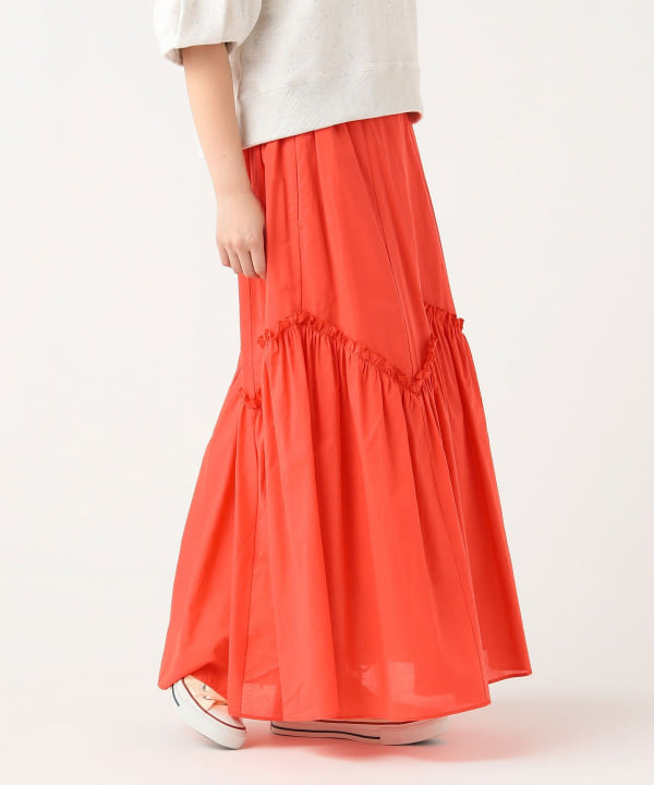 BEAMS HEART（ビームス ハート）フリル ギザギザ切り替え スカート