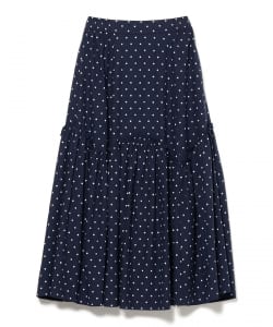 【+10%ポイントUP】フリル ギザギザ切り替え スカート