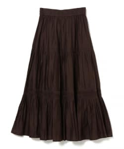 INDIA タック フレアスカート