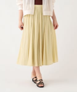 ミディ丈 ギャザーフレアスカート