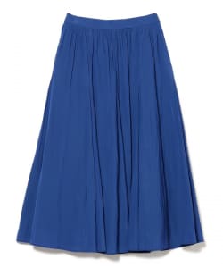 ミディ丈 ギャザーフレアスカート