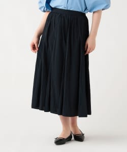 ミディ丈 ギャザーフレアスカート