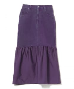 フロッキー デニム 切り替え スカート