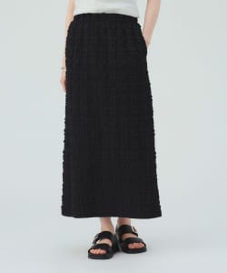 シャーリング チェック スカート