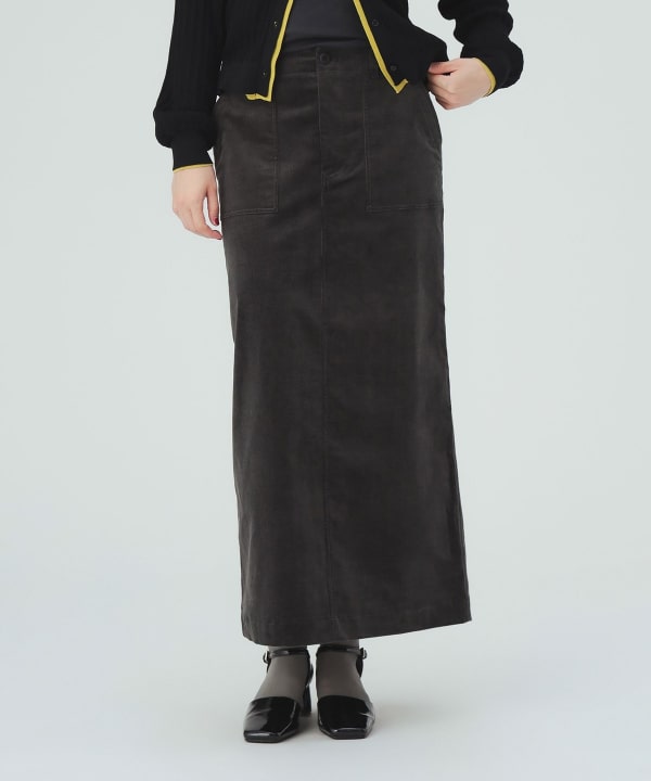 細コール ベイカースカート 細コールの温かな表情が今っぽいトレンドスカート [H：171cm Size：M]
