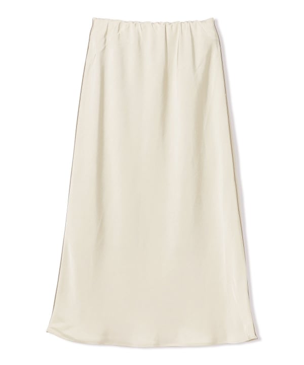 Satin flared skirt