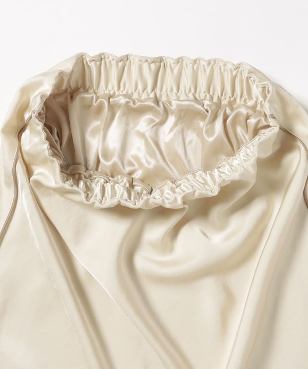 Satin flared skirt