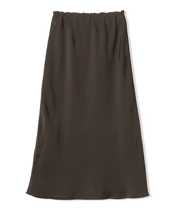 Satin flared skirt