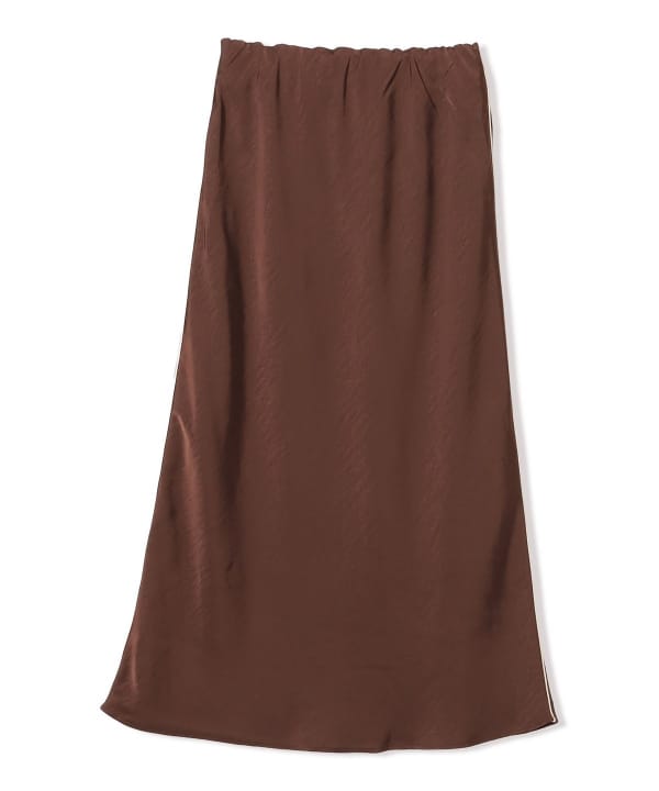 Satin flared skirt