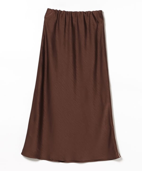 Satin flared skirt