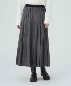 Jacquard flared skirt