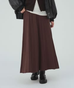 Jacquard flared skirt