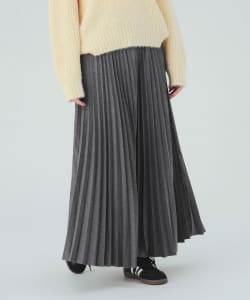 ウールライク プリーツ スカート
