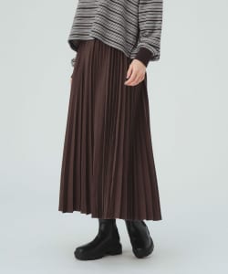 ウールライク プリーツ スカート