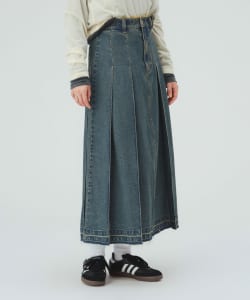 ワイドタック デニム スカート