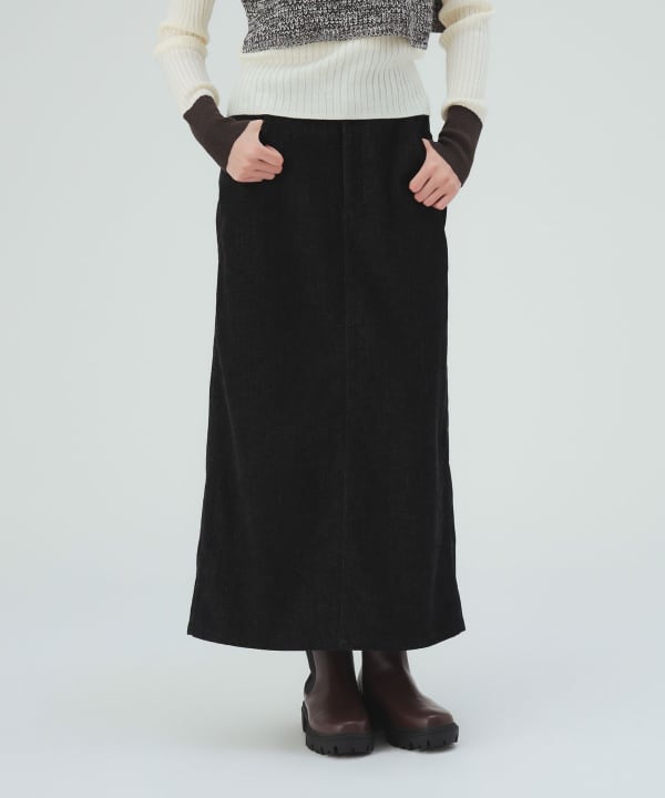 デニムライク ベロア スカート [H：171cm Size：M]