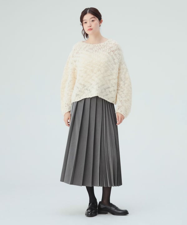 Mixed pleated skirt [H: 171cm]