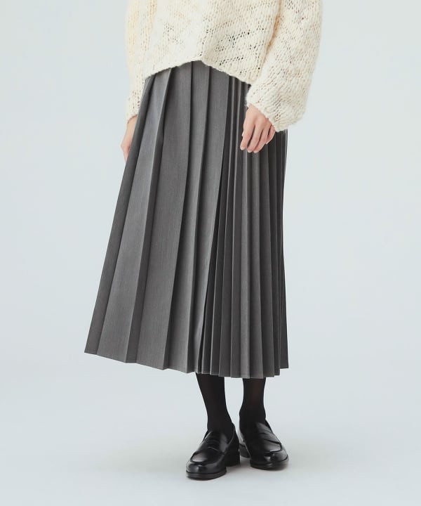 Mixed pleated skirt [H: 171cm]