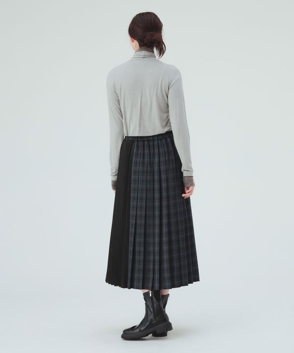 Mixed pleated skirt [H: 171cm]