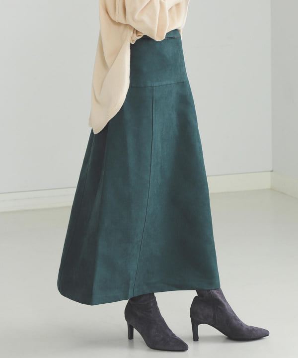 Beams Heart ビームス ハート アウトレット Beams Heart フェイクスエード フレアスカート スカート その他スカート 通販 Beams