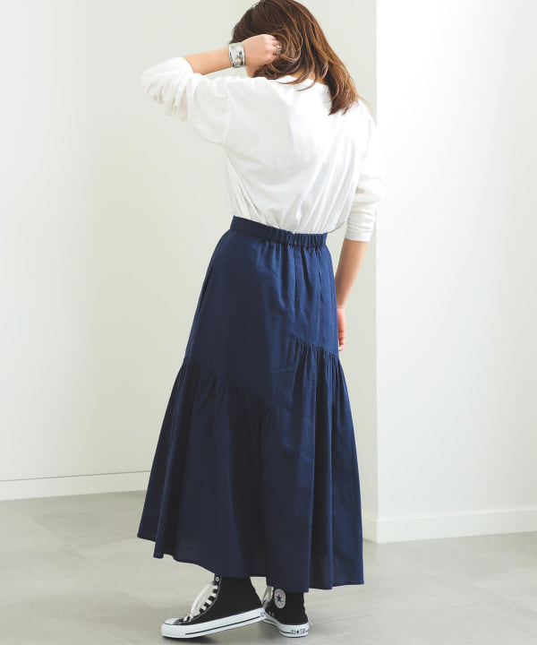 BEAMS HEART / ギャザー ティアードスカート Ray BEAMS（レイ ビームス）ティアード ギャザー スカート（スカート