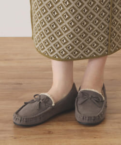 フェイクファー モカシン