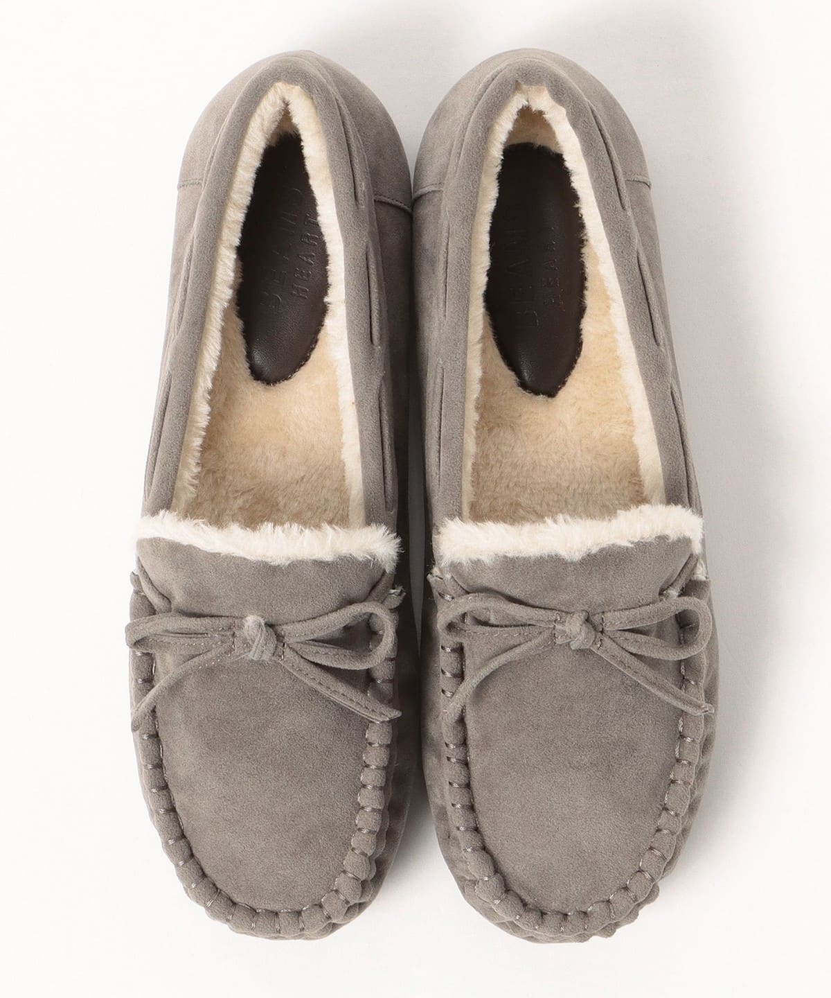 BEAMS HEART (BEAMS HEART) Faux Suede Boa Moccasins (Shoes Shoes 