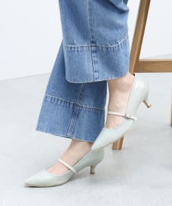【タイムセール】メリージェーン ポインテッド パンプス（22.5～24.5cm）