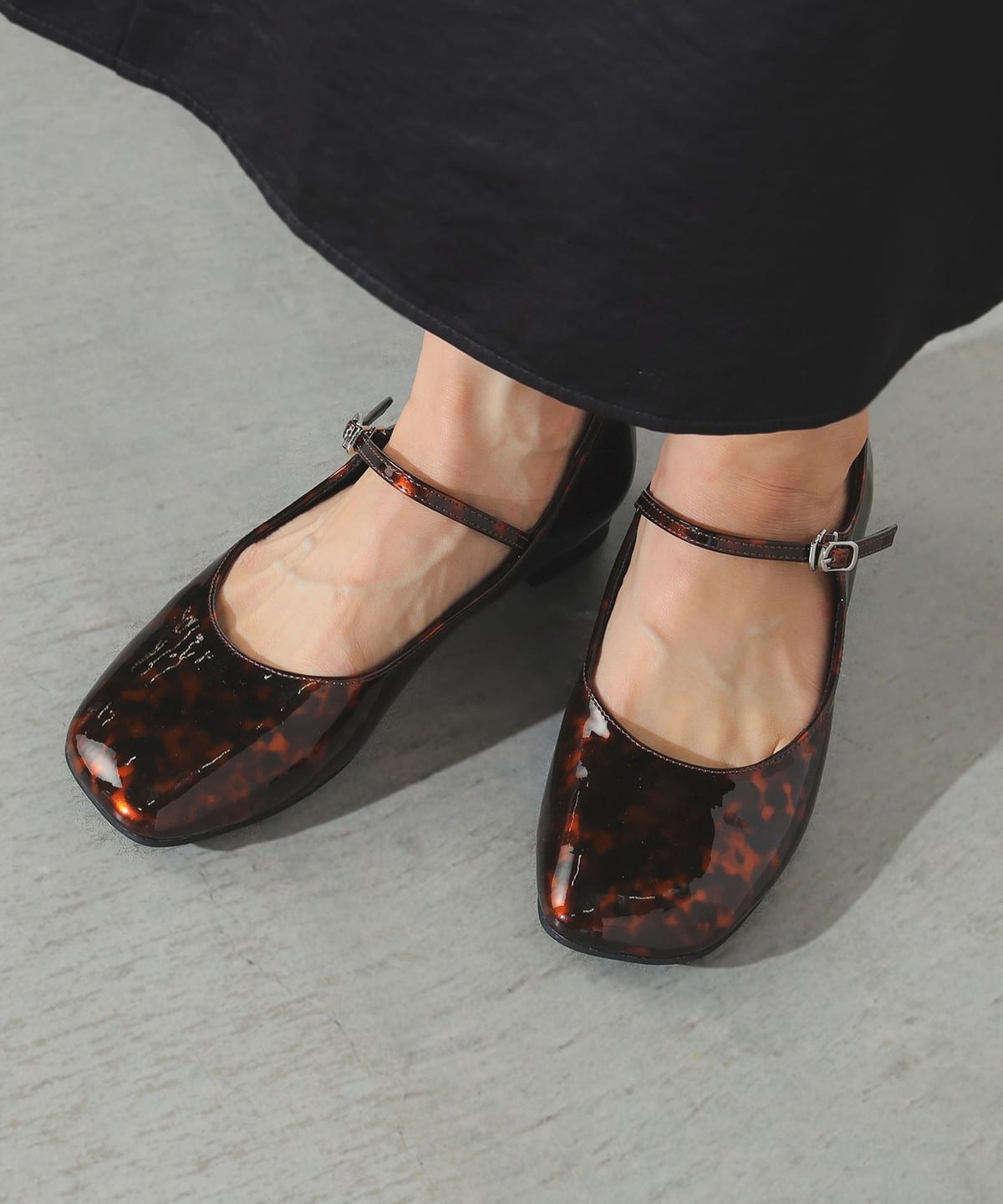 メリージェーン スクエアトゥパンプス(22.5 24.5cm) シューズ WOMEN LEOPARD L メリージェーン スクエアトゥパンプス(22.5 24.5cm) シューズ WOMEN LEOPARD L