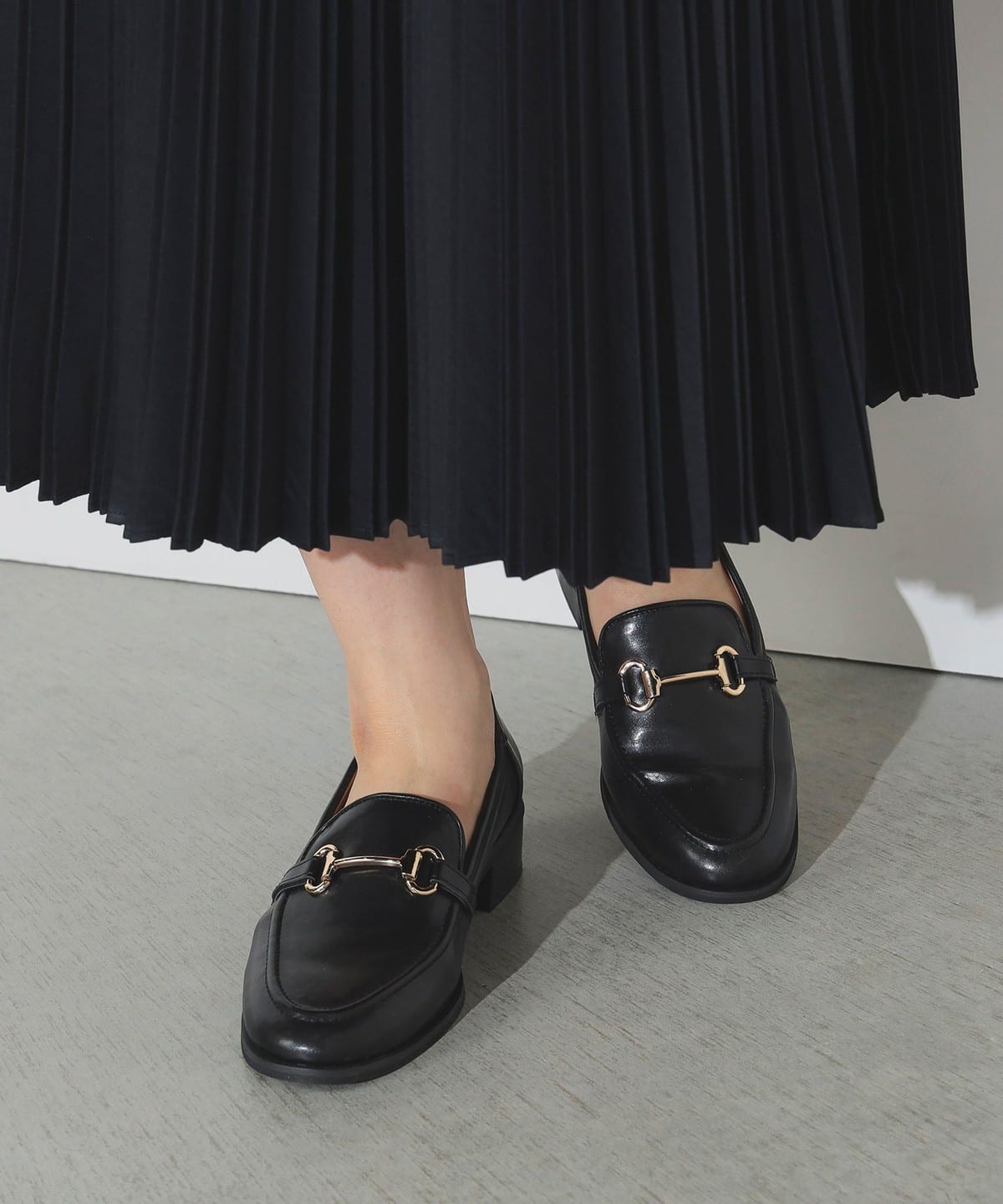 ビット ローファー(22.5 24.5cm) シューズ WOMEN BLACK S ビット ローファー(22.5 24.5cm) シューズ WOMEN BLACK S