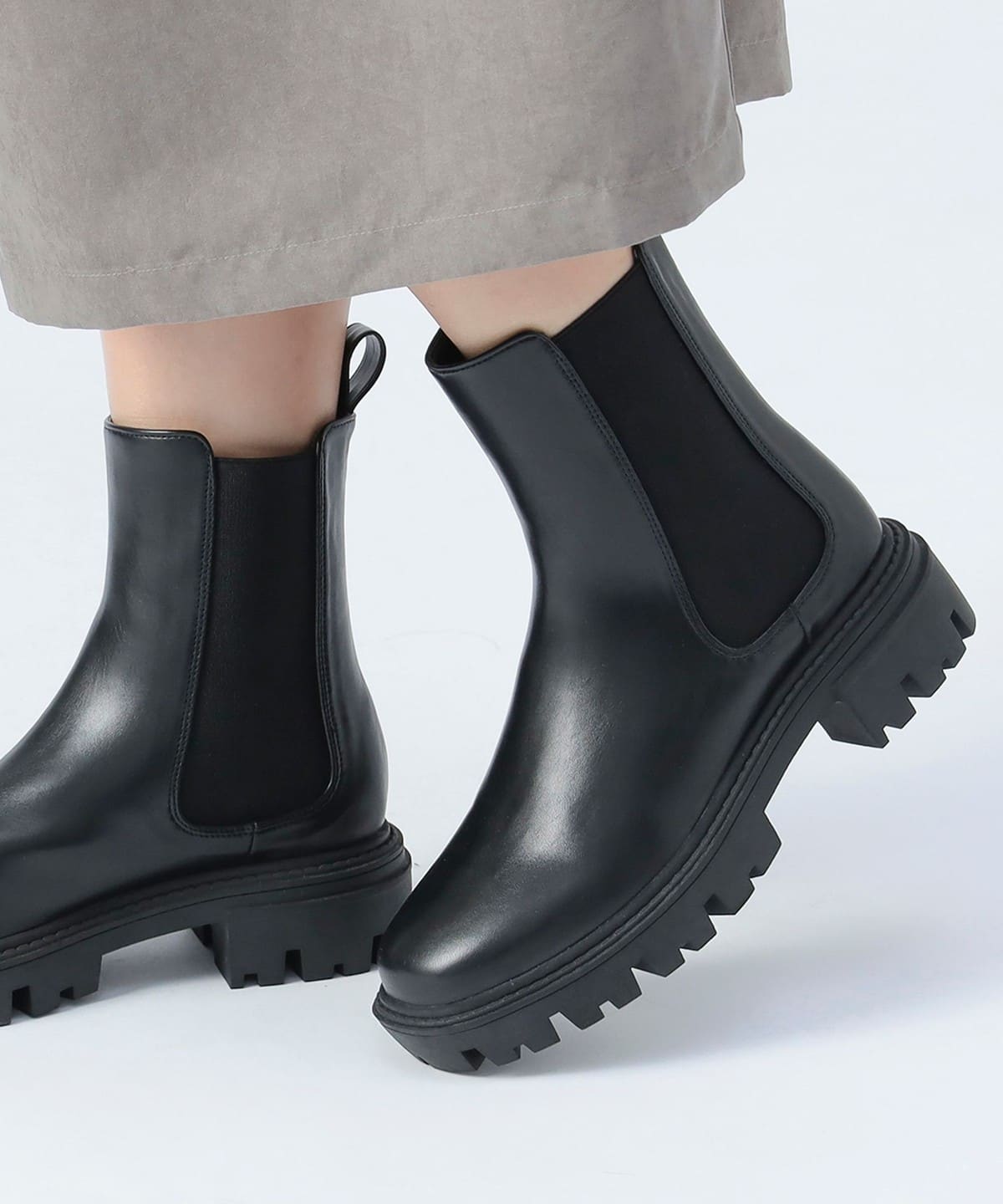 サイドゴア ブーツ(22.5 24.5cm) シューズ WOMEN BLACK M サイドゴア ブーツ(22.5 24.5cm) シューズ WOMEN BLACK M