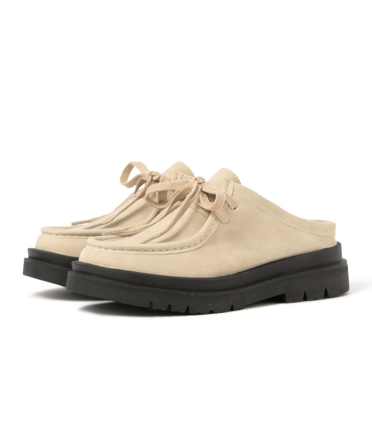 チロリアン ミュール シューズ WOMEN LIGHT BEIGE S チロリアン ミュール シューズ WOMEN LIGHT BEIGE S