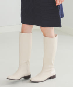 ▲フェイクレザー ロングブーツ