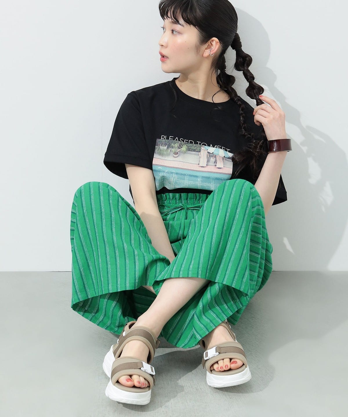 スニーカーサンダル(22.5 24.5cm) シューズ WOMEN OLIVE L スニーカーサンダル(22.5 24.5cm) シューズ WOMEN OLIVE L