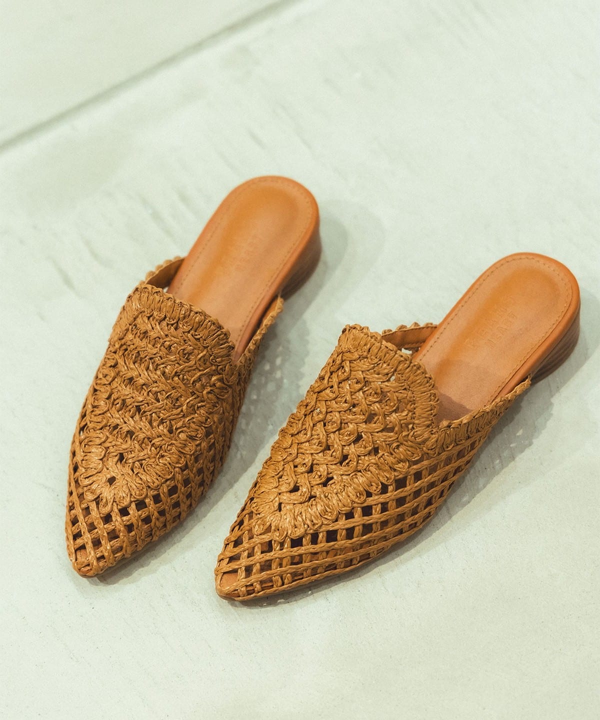 International Gallery BEAMS 革サンダル 42 茶色 BEAMS (BEAMS) L