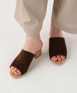 コルク ヒール サンダル