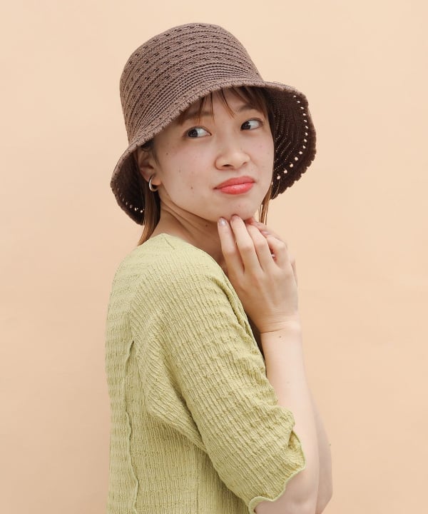 OUR ♡ 前後で使える2WAYバケットハット/ブラック/ 新品未使用♪ SENSE OF PLACE｜ベルテッドコードバケットハット | Rakuten