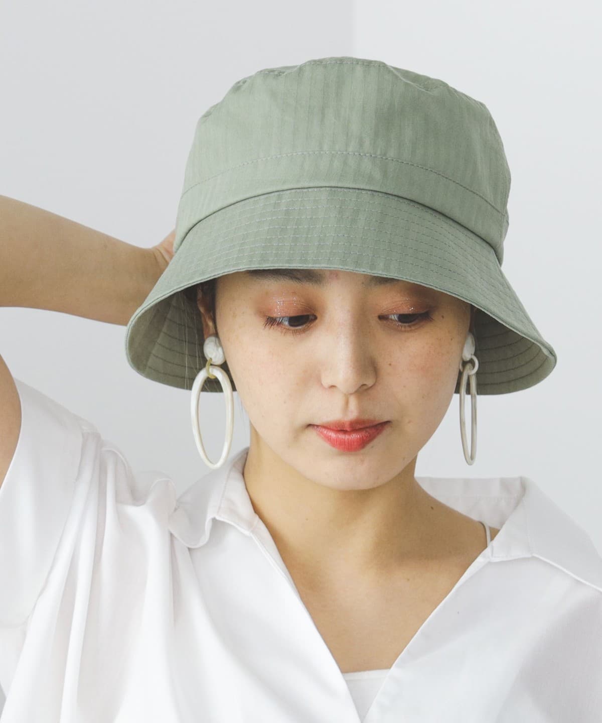 【5/15再値下げ】ヘリンボーン ハット 帽子 WOMEN G. GREEN FREE 【5/15再値下げ】ヘリンボーン ハット 帽子 WOMEN G. GREEN FREE