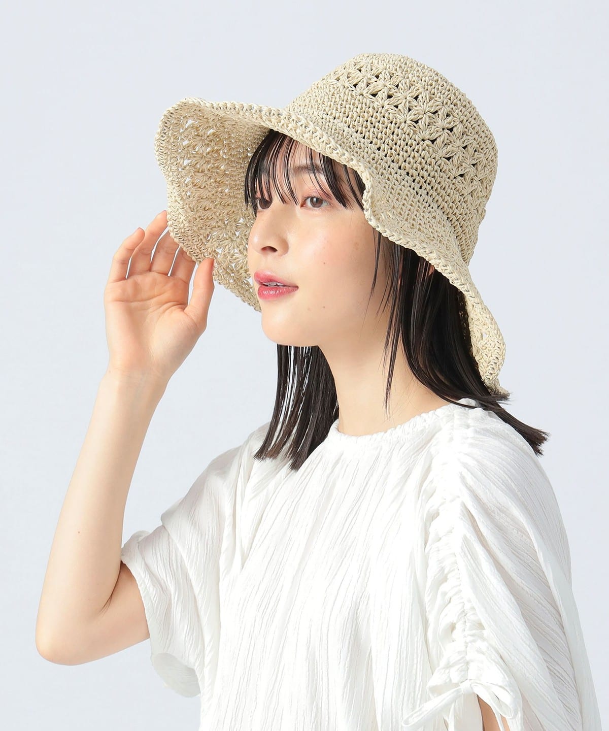 ペーパー スカシハット 帽子 WOMEN NATURAL ONE SIZE ペーパー スカシハット 帽子 WOMEN NATURAL ONE SIZE